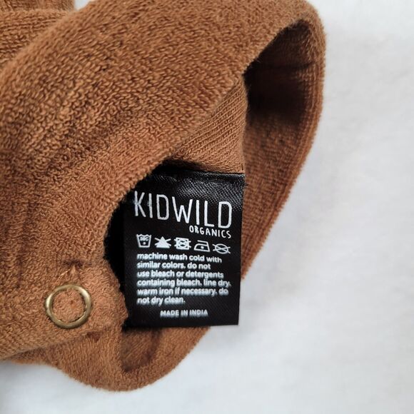 Kidwild Baby Tank Shorts Romper Jumper Size 0-3 months Brown Button Front Boho - Picture 5 of 6